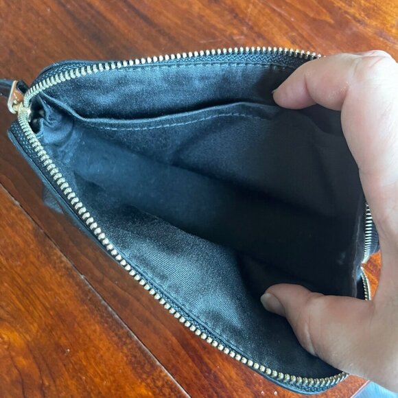 Coach Black Leather Cosmetic Case - Picture 2 of 5